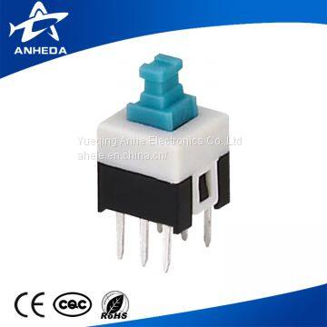 KFC 7*7 6 Pins Self-locking&non-lock Small Plastic Electronic Switch Tact Switch Push Button Switch