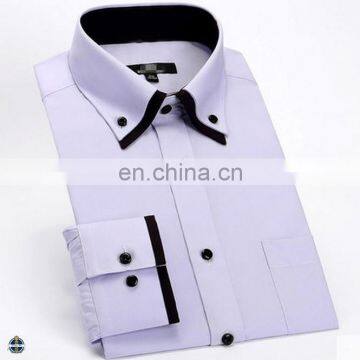 T-MSS560 Lavender Contrast Color Men's Formal Dress Shirt