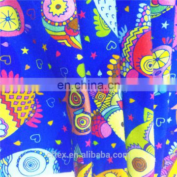 cartoon print cotton combed knitted printed lycra jersey stretch fabric