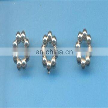 silver metal beads ring decoration