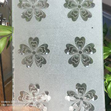 Decorative glass/crystal flower glass