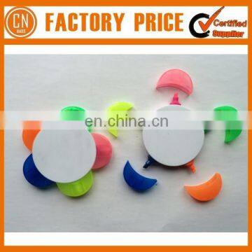 Low Price Flower Shaper Plastic Highlighter Colorful Highlighter