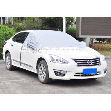 Anti-UV Sunshade Style Aluminum Foil Half Car Covers photo-2