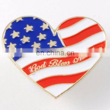 Top quality stainless steel epoxy cross flag badges Lapel pins for Cloth and Gift