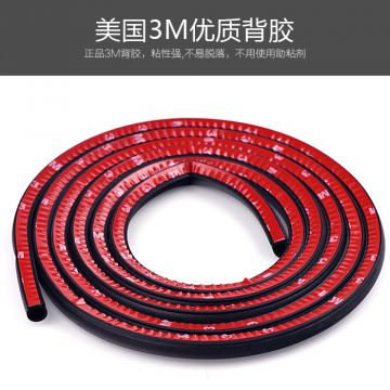 Large D-Shape Rubber Car Auto Door Seal Weather Stripping, Self-adhesive Hollow Sealing Strip for Noise Insulation China