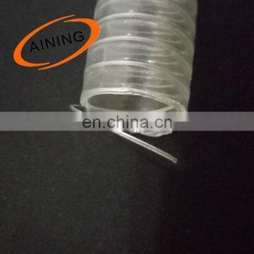 custom transparent PVC spiral steel wire reinforced hose