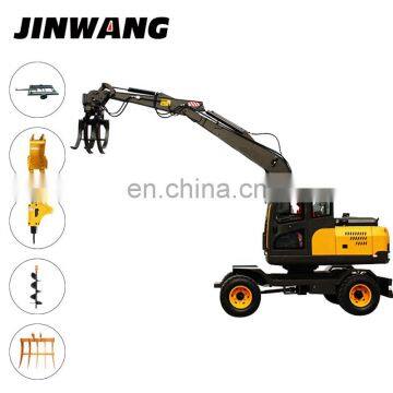 Engineering Used 6 Ton 7 Ton 8 Ton Small Bucket Wheel Excavator for Sale photo-2