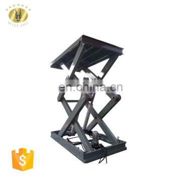 7LSJG Jinan SevenLift forklift stationary scissor goods lift cage for forklift malaysia