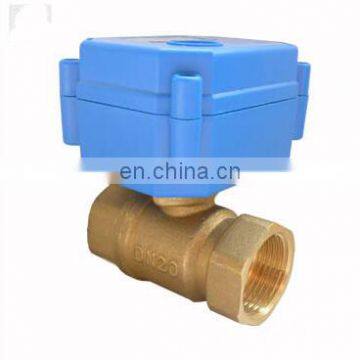 CWX-15Q SS304 & Brass motorized ball valve dn25 2 way electrical valve