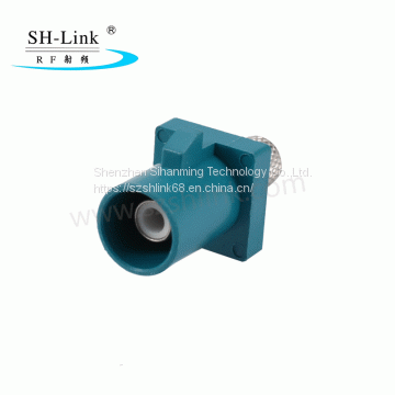 RF Fakra Z Water Blue Male End Launch PCB Mount with Solder Terminal Connector SHM.900.0004-3.Z