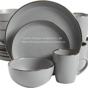 Home Daily Use Ceramics Dinnerware of 16pcs Dinnerware photo-2