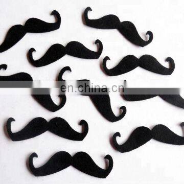 Customized 1mm Soft Black Felt Moustache for Party Decoration photo-2
