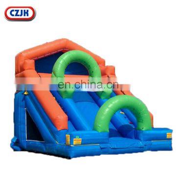 cool double inflatable dolphin water slides and jumpers