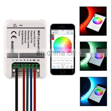 DC12-24V Strip Light 5CH LED Controller Wifi 5 Channel Smart Phone APP Control photo-5