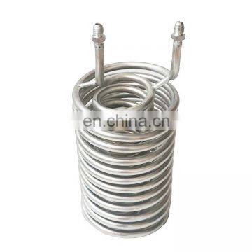 Нержавеющая стальная двойная спиральная охлаждающая катушка с наружным диаметром трубки 1/4