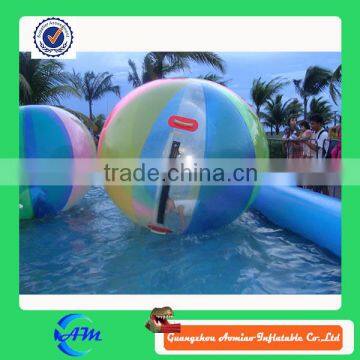 two different color China factory directly sell water ball of outdoor toy balls , inflatable water ball , bubble ball