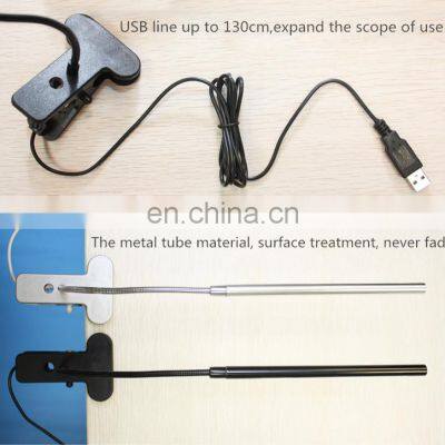 LED Eye Protection Flexible Task Lamp Clip-on Desk Table Gooseneck Reading Light photo-5