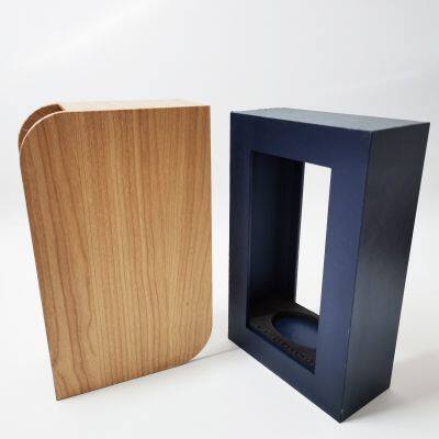Customizable Creative Push-Pull Opening & Closing Wooden Paper Wine Box Simple High-end Wine Box photo-2