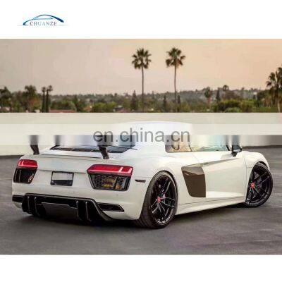 NEW NEW CAR BODY PARTS BODY KIT FOR AUDI R8 MODIFIED VORSTEINER CARBON FIBER KIT FRONT LIP REAR LIP SPOILER