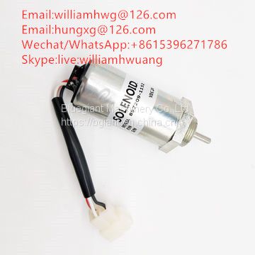 Hitachi Excavator Parts 897209-1152 897329-5680 Hitachi Fuel Stop Solenoid 897209-1152 897329-5680