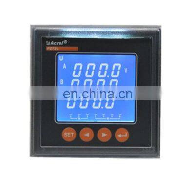 Three-phase Panel LCD Display 3P4W Power Meter PZ72L-E4/C RS485 communication