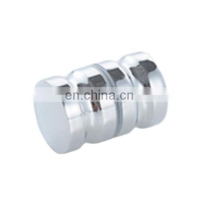 Zn Alloy Sliding Back To Back Door Hardware Shower Glass Door Handle Pull Knob