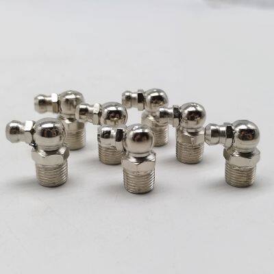 M6 x 1mm 45 degree metric grease nipple fitting Iron galvanized grease nipple