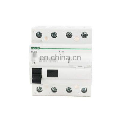 Latest Technology ML50H-4P 240/415V 60HZ Residual Current Device Circuit Breaker RCCB