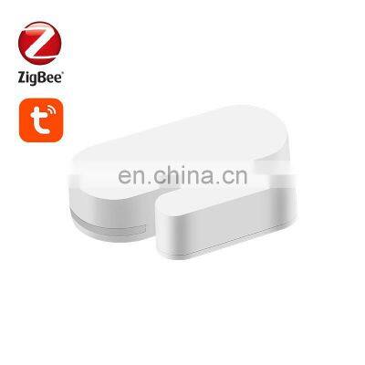 Tuya smart ZigBee door magnetic sensor remote control home door and window burglar alarm