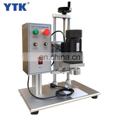 DDX-450 Semi-auto Portable Electric Capping Machine Tabletop Glass PET Wine Bottle Screw Aluminium Cap Machinery