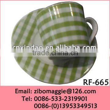 Zibo Made Good Quality Porcelain Personalized Soup Cups and Saucers Cheap for Daily Use