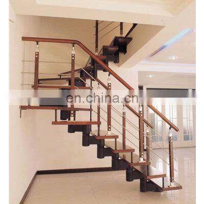 Simple Style Interior Staircase With Handrail Designs Modern Stainless Steel Floating&Straight Stairs