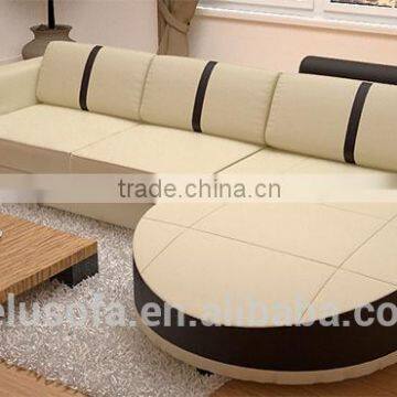 Contemporary Furniture Top Grain Leather Living Room Sofa photo-4