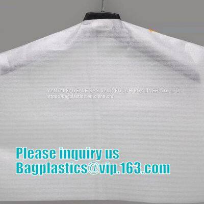 DRY CLEANING GARMENT BAG COVER, SANITARY LAUNDRY BAG, HOTEL, LAUNDRY STORE, CLEANING SUPPLIES,HANGER photo-3
