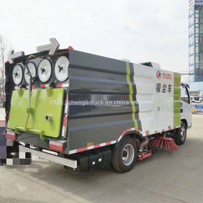 Dongfeng 4x2 4x4 Dry Vacuum Sweeper Truck 5000 Liters photo-3