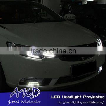 AKD Car Styling for Forte LED Headlights A-Type 2009-2012 Forte LED Head Lamp Projector Bi Xenon Hid H7 photo-4