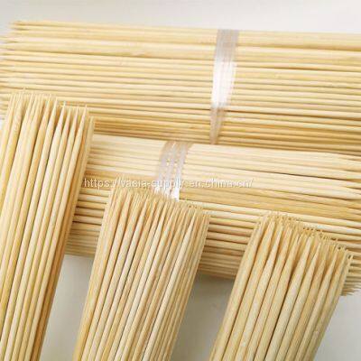 High Quality Disposable 25 cm Round bamboo Sharp Point Round skewer Sticks Supplier