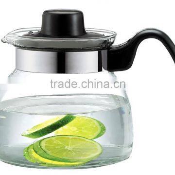 pyrex borosilicate glass water pot,promotional glass tea pot, transparent glass bottle