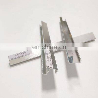 Extruded aluminium profile factory 6063 T5 brushed finish aluminum extrusion profile for frame