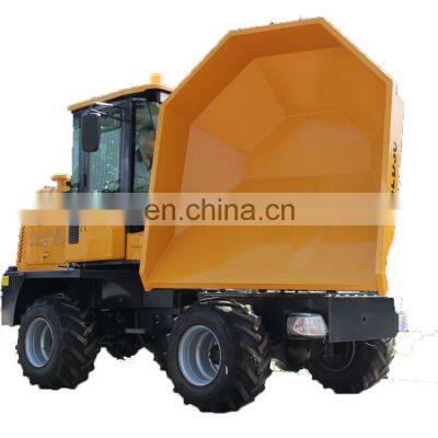 Mini dumper 4x4 FCY30 drive front tipping or swivel 180 degree tipping 4 tyre dump truck dumper for sale