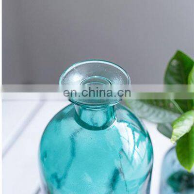 Tabletop Decoration Wholesale Nordic Home Wedding Diffuser Creative Unique Decorative Clear Flower Bottle Glass Vase photo-2