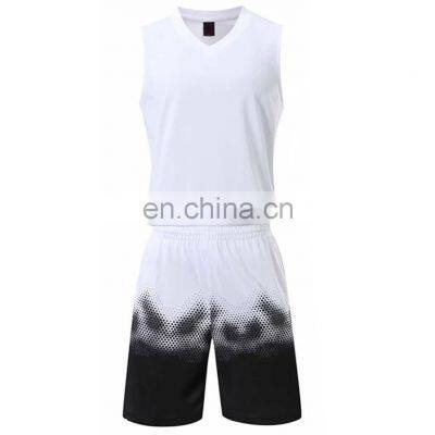 Latest Custom Oem Boy Basketball Short Print Blank Jersey Wear Set Reversible College Basketball Uniform For Men