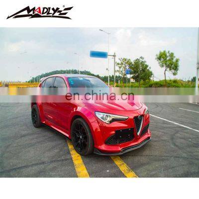 Madly Body Kits for Alfa Romeo STELVIO MD Style Wide Body Kits-Front Lip+Rear Lip+Fender Flares+Side Skirts+Exhaust Tips+Spoiler photo-2