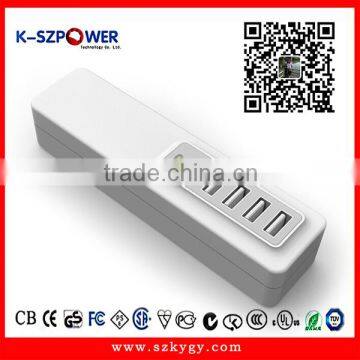 2016 G-series24W K- 054800 4 port usb wall charger 5v 4.8a