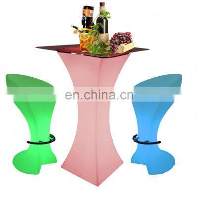 Bright leds16 color changing battery operated power color changing illuminated led bar table and chair lighting furniture