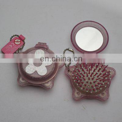 Custom Hair Brush Pop Star Shaped Mirror