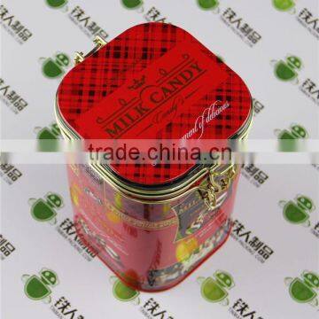 Empty Tinplate Candy Box Metal Chocolate Case for House Packaging Storage photo-3