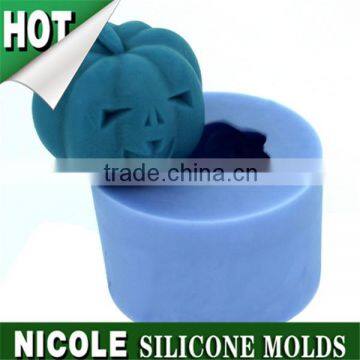 LZ0117 Nicole factory silicone candle mold pumpkin