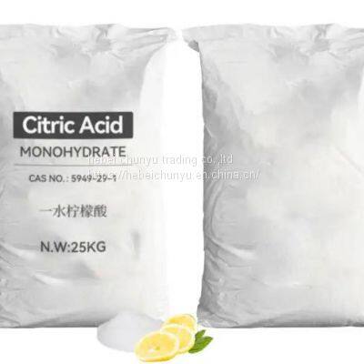 China Factory Price White Powder Crystal Citric Acid Monohydrate for Food Acidity Regulators photo-4