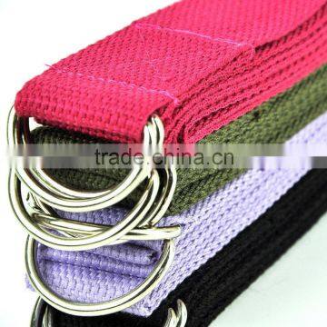Cotton Yoga Strap With D Type Ring
